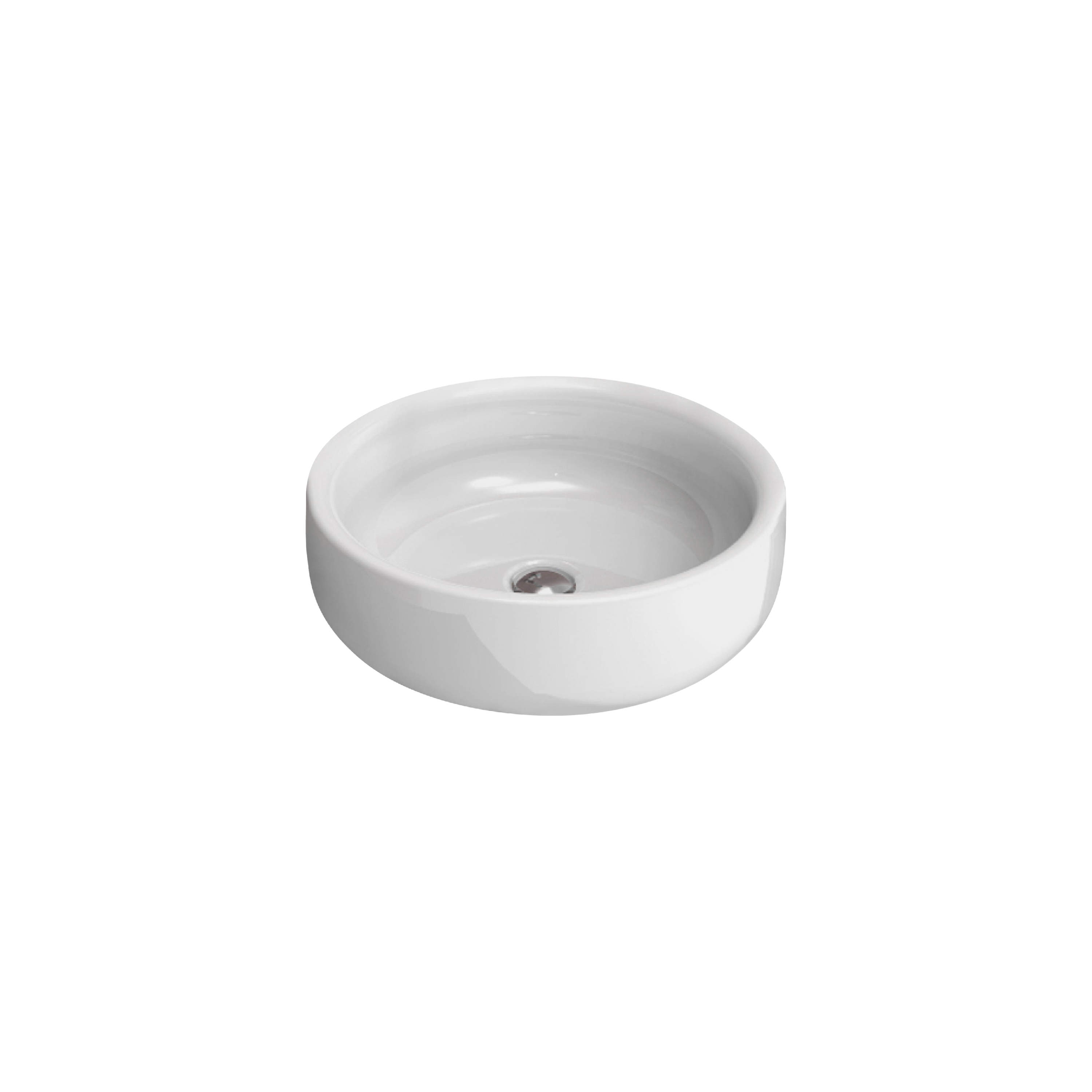 FLAMINIA BONOLA opbouw of geschikt voor montage op voet wastafel 46 cm lava grey LAVA
