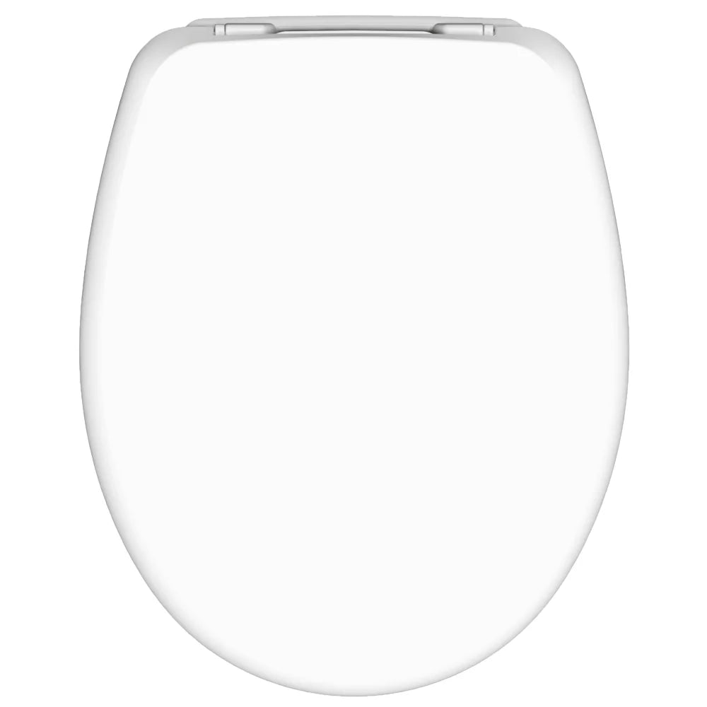 Orly 2 Universele WC-bril toiletzitting wit kunststof met inox rostvrijstalen scharnieren