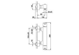 CISAL Roadster Thermostatische menkraan voor douche