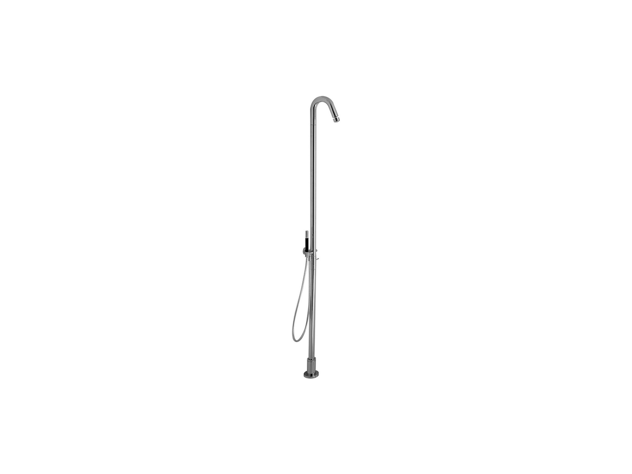 CISAL STEP VRIJSTAANDE DOUCHEKRAAN KOLOM INOX LOOK